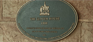 Plaque: The Glover House 1888